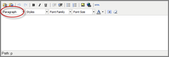CMS RTF Fields Intermediate Options